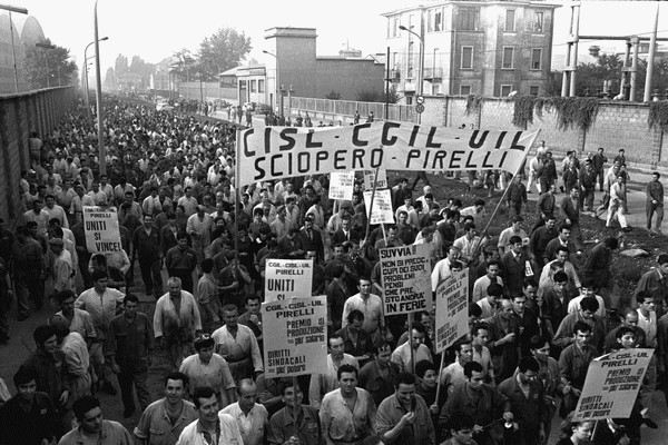 Sciopero degli operai Pirelli, Milano, 1969